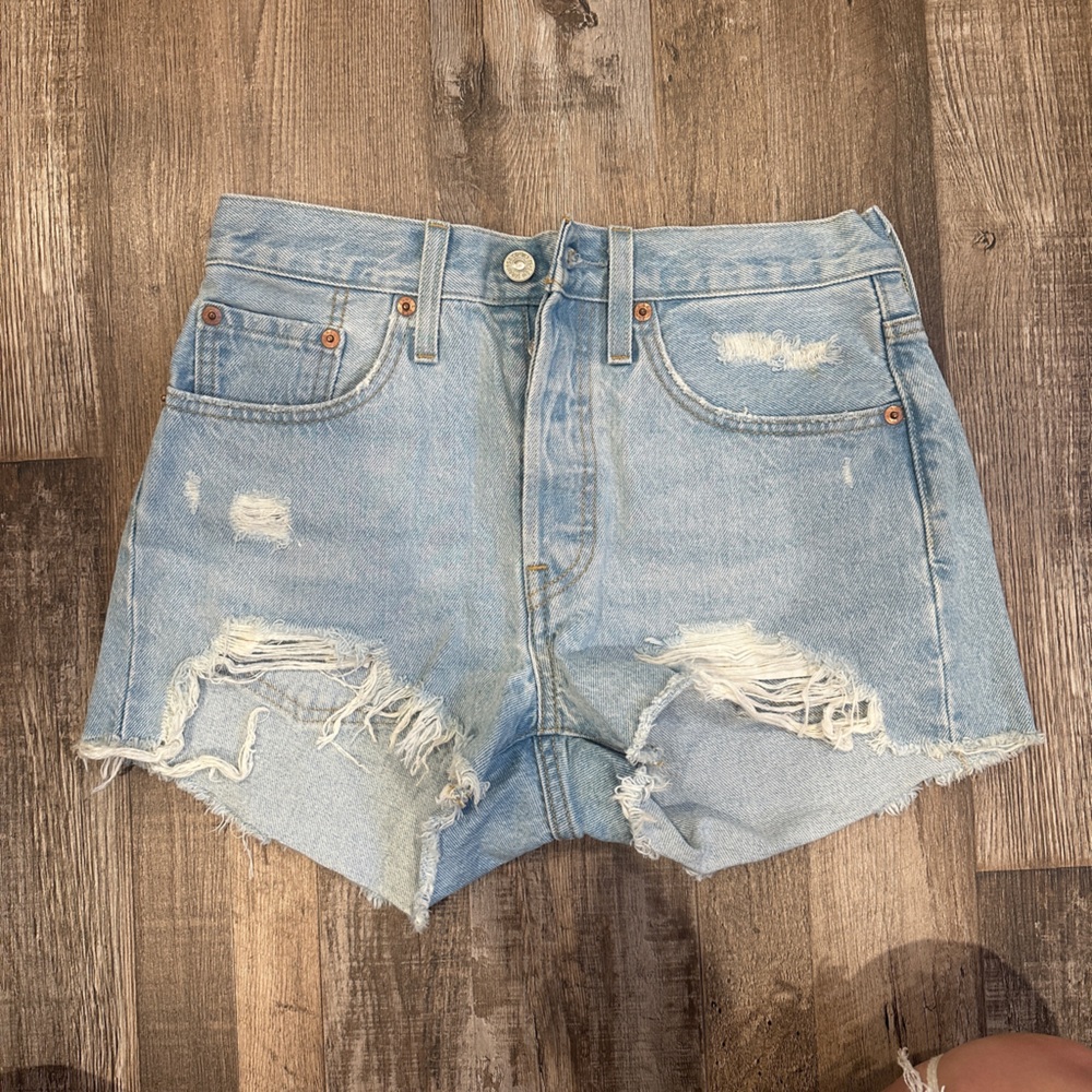 Levi 501 Original Fit High Rise Shorts